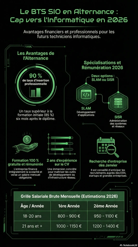 infographie BTS SIO en alternance